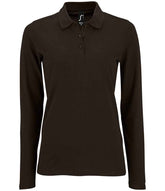 SOLS Ladies Perfect Long Sleeve Piqu Polo Shirt