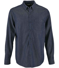SOLS Barry Long Sleeve Denim Shirt