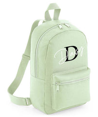Personalised Girls Initial Any Name Backpack Bag Mini School PE Club Nursery Rucksack