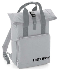 Personalised Backpack with Your Name Twin Handle Roll-Top Backpack