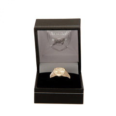 Arsenal FC 9ct Gold Crest Ring Large