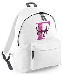 Personalised School Backpack Bag Any Name Text Kids PE Kit Girls Boys Gift