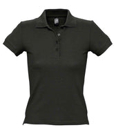 SOLS Ladies People Cotton Piqu Polo Shirt