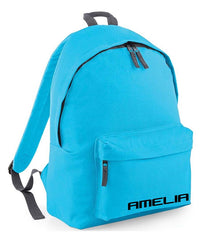 Personalised School Backpack Bag Any Name Text Kids PE Kit Girls Boys Gift