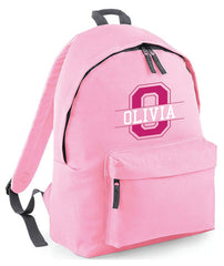 Personalised School Backpack Bag Any Name Text Kids PE Kit Girls Boys Gift