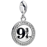 Harry Potter Sterling Silver Crystal Charm 9 & 3 Quarters