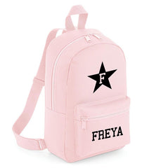 Personalised Girls Boys Backpack Star Bag Mini School PE Club Nursery Any Name Rucksack