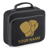 Personalised School Lunch Bag Boxing Insulated Snack Box Boys Girls Kids Gift