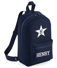 Personalised Girls Boys Backpack Star Bag Mini School PE Club Nursery Any Name Rucksack