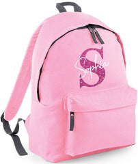 Personalised School Backpack Bag Any Name Text Kids PE Kit Girls Boys Gift