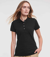 Russell Ladies Stretch Piqu Polo Shirt