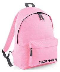 Personalised School Backpack Bag Any Name Text Kids PE Kit Girls Boys Gift