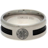 Celtic FC Black Inlay Ring Medium