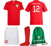 Prospo Personalised Kids Wales Style Away Football Kit