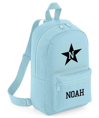 Personalised Girls Boys Backpack Star Bag Mini School PE Club Nursery Any Name Rucksack