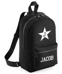 Personalised Girls Boys Backpack Star Bag Mini School PE Club Nursery Any Name Rucksack