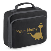Personalised Lunch Bag Boys Dinosaur School Insulated Childrens Snack Box Gif