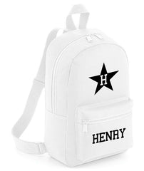 Personalised Girls Boys Backpack Star Bag Mini School PE Club Nursery Any Name Rucksack
