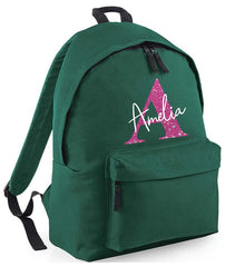 Personalised School Backpack Bag Any Name Text Kids PE Kit Girls Boys Gift