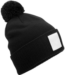 Beechfield Appliqu Patch Pom Beanie