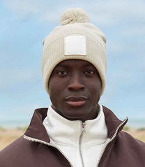 Beechfield Appliqu Patch Pom Beanie