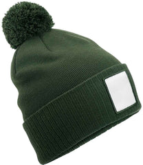 Beechfield Appliqu Patch Pom Beanie