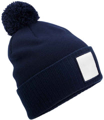 Beechfield Appliqu Patch Pom Beanie