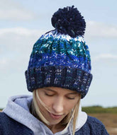 Beechfield Corkscrew Pom Pom Beanie