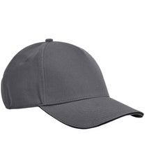 Beechfield EarthAware Classic Organic Cotton 5 Panel Sandwich Peak Cap