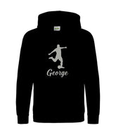 Children Personalised Football Player Hoodie Custom Printed Name Hoody