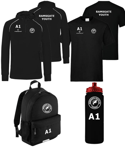 Bronze package - water bottle, back pack, midlayer and training tee shirt 800