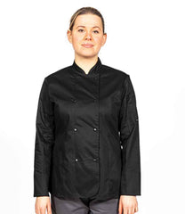 Dennys Ladies Long Sleeve Premium Chefs Jacket