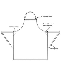 Dennys Stripe Bib Apron