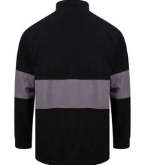 Front Row Panelled 14 Zip Neck Top