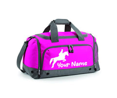 Personalised Equestrian Holdall With Your Name Or Club Kids Boys Mens Kit Bag