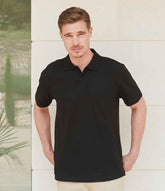 Henbury Unisex Stretch Cotton Piqu Polo Shirt