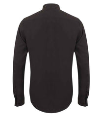 Henbury Mandarin Roll Sleeve AntiBac Wicking Shirt