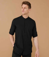 Henbury Mandarin Roll Sleeve AntiBac Wicking Shirt