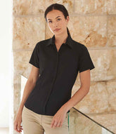 Henbury Ladies Short Sleeve Wicking Shirt
