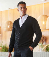 Henbury Lightweight Cotton Acrylic V Neck Cardigan