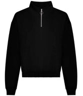 AWDis Ladies Cropped 14 Zip Sweatshirt