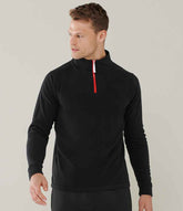 Finden Hales Zip Neck Piped Micro Fleece