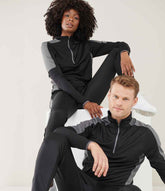 Finden Hales Contrast Zip Neck Midlayer Top