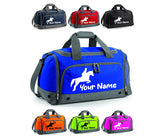 Personalised Equestrian Holdall With Your Name Or Club Kids Boys Mens Kit Bag