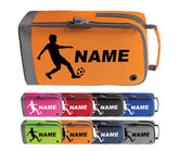 Personalised Any Name Children Football Player Boot Bag Boys Rugby Kids Sports PE Kit Bag