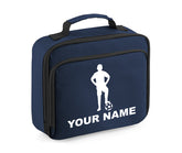 Personalised Lunch Bag Football Boys School Insulated Any Name Kids Snack Box