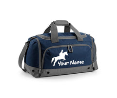 Personalised Equestrian Holdall With Your Name Or Club Kids Boys Mens Kit Bag