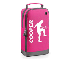 Personalised Any Name Children Football Player Boot Bag Boys Rugby Kids Sports PE Kit Bag