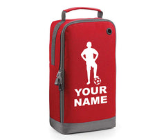 Personalised Any Name Children Boot Bag Boys Football Rugby Kids Sports PE Kit Bag