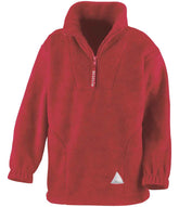 Result KidsYouths Zip Neck Polartherm Fleece